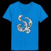Ladies’  Junior Fine Jersey V-Neck Longer Length T-Shirt Thumbnail