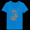 Ladies’  Junior Fine Jersey V-Neck Longer Length T-Shirt Thumbnail