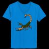 Ladies’  Junior Fine Jersey V-Neck Longer Length T-Shirt Thumbnail