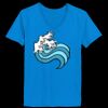 Ladies’  Junior Fine Jersey V-Neck Longer Length T-Shirt Thumbnail