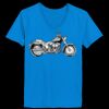 Ladies’  Junior Fine Jersey V-Neck Longer Length T-Shirt Thumbnail