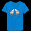 Ladies’  Junior Fine Jersey V-Neck Longer Length T-Shirt Thumbnail