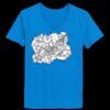 Ladies’  Junior Fine Jersey V-Neck Longer Length T-Shirt Thumbnail