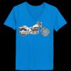Ladies’  Junior Fine Jersey V-Neck Longer Length T-Shirt Thumbnail