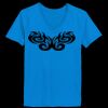 Ladies’  Junior Fine Jersey V-Neck Longer Length T-Shirt Thumbnail