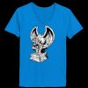 Ladies’  Junior Fine Jersey V-Neck Longer Length T-Shirt Thumbnail
