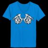 Ladies’  Junior Fine Jersey V-Neck Longer Length T-Shirt Thumbnail