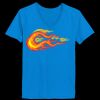 Ladies’  Junior Fine Jersey V-Neck Longer Length T-Shirt Thumbnail
