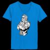 Ladies’  Junior Fine Jersey V-Neck Longer Length T-Shirt Thumbnail