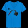 Ladies’  Junior Fine Jersey V-Neck Longer Length T-Shirt Thumbnail