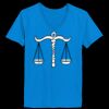 Ladies’  Junior Fine Jersey V-Neck Longer Length T-Shirt Thumbnail