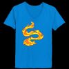 Ladies’  Junior Fine Jersey V-Neck Longer Length T-Shirt Thumbnail