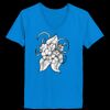 Ladies’  Junior Fine Jersey V-Neck Longer Length T-Shirt Thumbnail