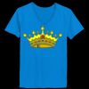 Ladies’  Junior Fine Jersey V-Neck Longer Length T-Shirt Thumbnail