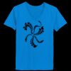 Ladies’  Junior Fine Jersey V-Neck Longer Length T-Shirt Thumbnail