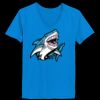 Ladies’  Junior Fine Jersey V-Neck Longer Length T-Shirt Thumbnail