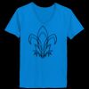 Ladies’  Junior Fine Jersey V-Neck Longer Length T-Shirt Thumbnail