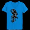 Ladies’  Junior Fine Jersey V-Neck Longer Length T-Shirt Thumbnail