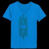 Ladies’  Junior Fine Jersey V-Neck Longer Length T-Shirt Thumbnail