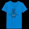 Ladies’  Junior Fine Jersey V-Neck Longer Length T-Shirt Thumbnail