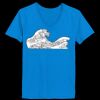 Ladies’  Junior Fine Jersey V-Neck Longer Length T-Shirt Thumbnail