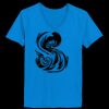 Ladies’  Junior Fine Jersey V-Neck Longer Length T-Shirt Thumbnail