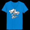 Ladies’  Junior Fine Jersey V-Neck Longer Length T-Shirt Thumbnail