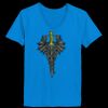 Ladies’  Junior Fine Jersey V-Neck Longer Length T-Shirt Thumbnail