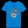 Ladies’  Junior Fine Jersey V-Neck Longer Length T-Shirt Thumbnail