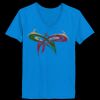 Ladies’  Junior Fine Jersey V-Neck Longer Length T-Shirt Thumbnail