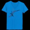 Ladies’  Junior Fine Jersey V-Neck Longer Length T-Shirt Thumbnail