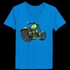 Ladies’  Junior Fine Jersey V-Neck Longer Length T-Shirt Thumbnail