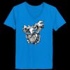 Ladies’  Junior Fine Jersey V-Neck Longer Length T-Shirt Thumbnail