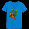 Ladies’  Junior Fine Jersey V-Neck Longer Length T-Shirt Thumbnail