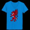 Ladies’  Junior Fine Jersey V-Neck Longer Length T-Shirt Thumbnail