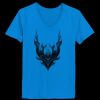 Ladies’  Junior Fine Jersey V-Neck Longer Length T-Shirt Thumbnail