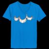 Ladies’  Junior Fine Jersey V-Neck Longer Length T-Shirt Thumbnail