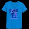 Ladies’  Junior Fine Jersey V-Neck Longer Length T-Shirt Thumbnail