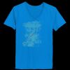 Ladies’  Junior Fine Jersey V-Neck Longer Length T-Shirt Thumbnail