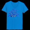 Ladies’  Junior Fine Jersey V-Neck Longer Length T-Shirt Thumbnail