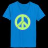 Ladies’  Junior Fine Jersey V-Neck Longer Length T-Shirt Thumbnail