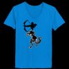 Ladies’  Junior Fine Jersey V-Neck Longer Length T-Shirt Thumbnail