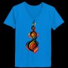 Ladies’  Junior Fine Jersey V-Neck Longer Length T-Shirt Thumbnail