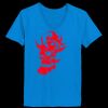Ladies’  Junior Fine Jersey V-Neck Longer Length T-Shirt Thumbnail