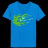 Ladies’  Junior Fine Jersey V-Neck Longer Length T-Shirt Thumbnail