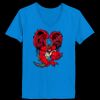 Ladies’  Junior Fine Jersey V-Neck Longer Length T-Shirt Thumbnail