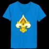 Ladies’  Junior Fine Jersey V-Neck Longer Length T-Shirt Thumbnail