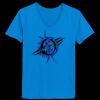 Ladies’  Junior Fine Jersey V-Neck Longer Length T-Shirt Thumbnail