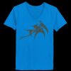 Ladies’  Junior Fine Jersey V-Neck Longer Length T-Shirt Thumbnail