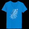 Ladies’  Junior Fine Jersey V-Neck Longer Length T-Shirt Thumbnail